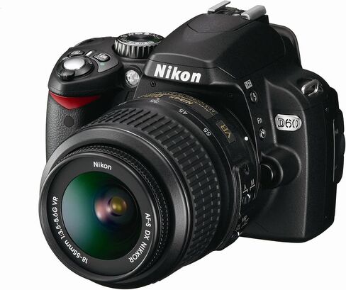 Nikon D60 10.2MP DSLR Digital Camera W/ Auto Focus Nikon Nikkor Zoom Lens (Renewed) in Saudi Arabia