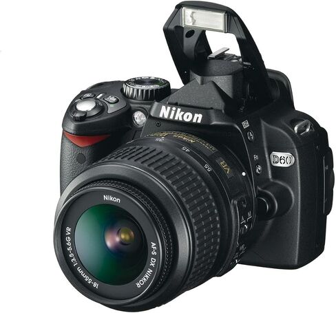 Nikon D60 10.2MP DSLR Digital Camera W/ Auto Focus Nikon Nikkor Zoom Lens (Renewed) in Saudi Arabia