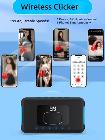 Porceluxe Smart Automatic Screen Clicker for iPhone – Wireless Mobile Phone Screen Clicker for Live Video, Gaming & Automation, Simulated Finger Clicks, Compatible with iOS & Android in Saudi Arabia