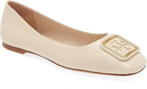 Tory Burch Women's Brie Georgia Square Toe Logo Flats Shoes in Saudi Arabia