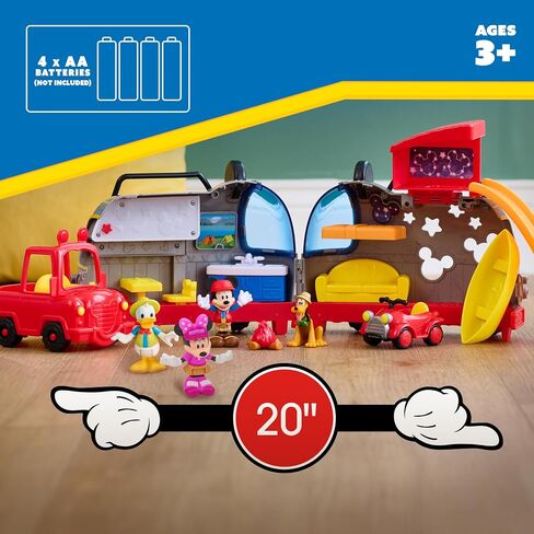Just Play Disney Junior Mickey Mouse Happy Camper Lights and Sounds Playset, 10-Pieces, Kids Toys for Ages 3 Up in Saudi Arabia