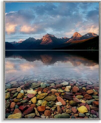 Stupell Industries Clear Water Pebbles Framed Giclee Art Design by Dennis Frates in Saudi Arabia
