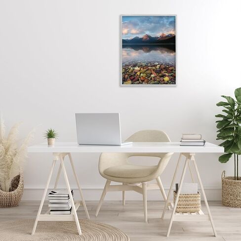 Stupell Industries Clear Water Pebbles Framed Giclee Art Design by Dennis Frates in Saudi Arabia
