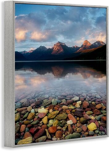 Stupell Industries Clear Water Pebbles Framed Giclee Art Design by Dennis Frates in Saudi Arabia