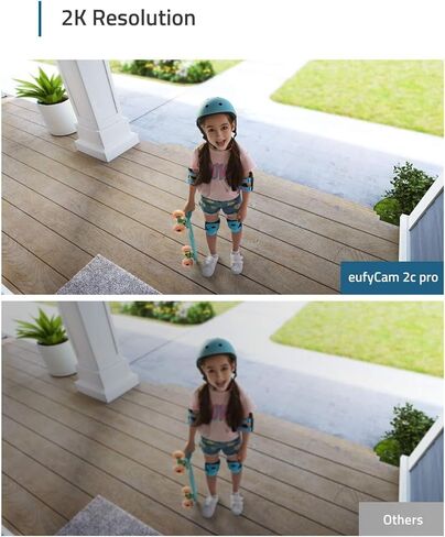 تضيف eufyCam 2C Pro كاميرات أمان لاسلكية خارجية مع لوحة شمسية 3 وات، وكاميرات لأمن المنزل، وتتطلب HomeBase 2، ودقة 2K، وعمر بطارية 180 يومًا، ومقاومة للطقس IP67 وبدون رسوم شهرية. in Kuwait