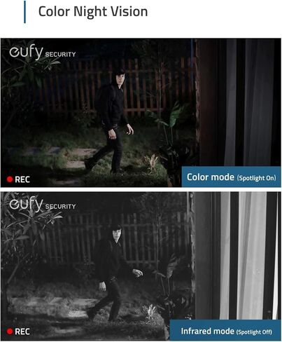 تضيف eufyCam 2C Pro كاميرات أمان لاسلكية خارجية مع لوحة شمسية 3 وات، وكاميرات لأمن المنزل، وتتطلب HomeBase 2، ودقة 2K، وعمر بطارية 180 يومًا، ومقاومة للطقس IP67 وبدون رسوم شهرية. in Kuwait