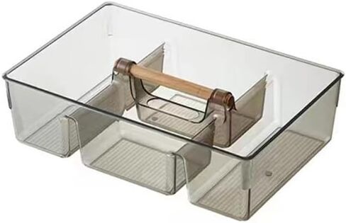 RS ONE Cosmetic storage box | Large-capacity cosmetic box holder, suitable for countertop dressing table and bathroom table storage in Saudi Arabia