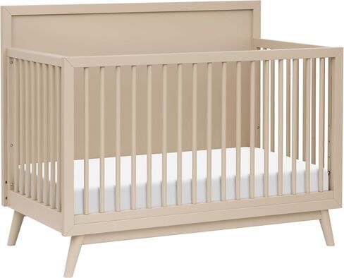 Babyletto Palma 4-in-1 Convertible Crib with Toddler Bed Conversion Kit in Olive Green, Greenguard Gold Certified in Saudi Arabia