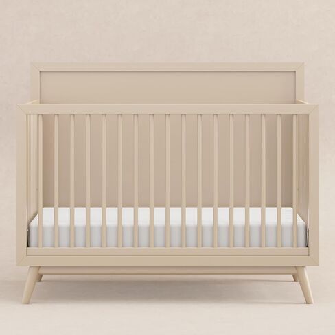 Babyletto Palma 4-in-1 Convertible Crib with Toddler Bed Conversion Kit in Olive Green, Greenguard Gold Certified in Saudi Arabia