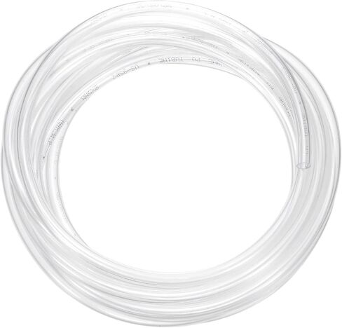 Pneumatic Tubing Pipe, 5mm(ID) x8mm(OD) PU Polyurethane Air Compressor Hose for Air Compressor Fitting/Gas/Fluid Transfer, Air Hose Line Tube [2M/6.56ft, Clear] in Saudi Arabia