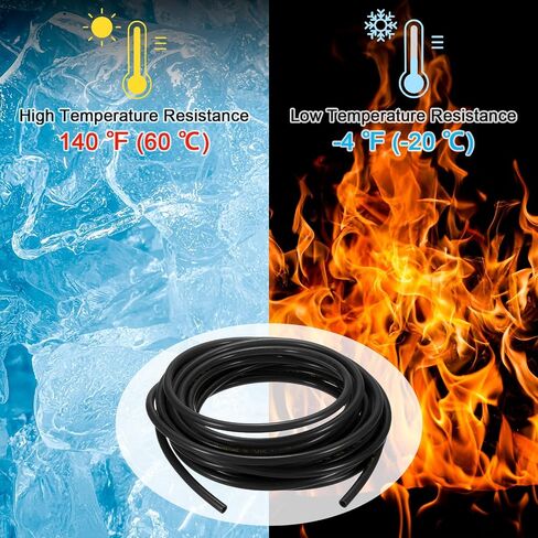 Pneumatic Tubing Pipe, 5mm(ID) x8mm(OD) PU Polyurethane Air Compressor Hose for Air Compressor Fitting/Gas/Fluid Transfer, Air Hose Line Tube [2M/6.56ft, Clear] in Saudi Arabia