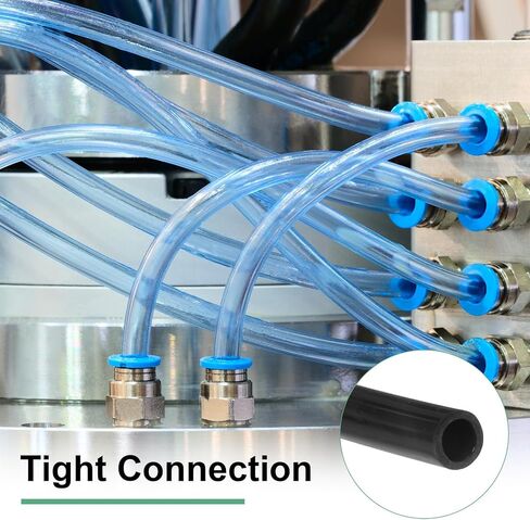 Pneumatic Tubing Pipe, 5mm(ID) x8mm(OD) PU Polyurethane Air Compressor Hose for Air Compressor Fitting/Gas/Fluid Transfer, Air Hose Line Tube [2M/6.56ft, Clear] in Saudi Arabia