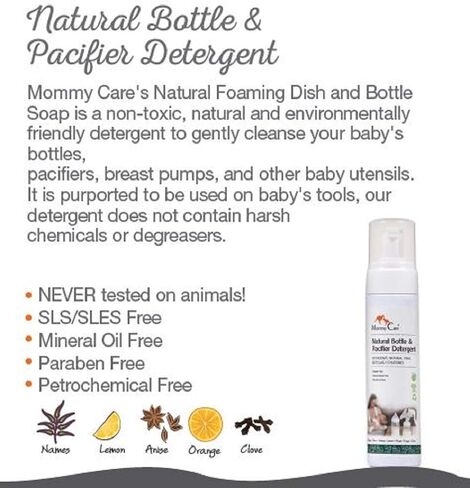 MOMMY CARE Natural Foaming Dish and Bottle Soap 200 ml/6.76 fl oz (6.76 fl oz) in Kuwait