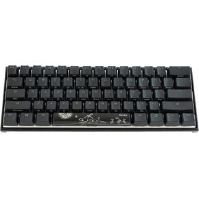 لوحة مفاتيح ميكانيكية Ducky Mecha Mini 60%: Cherry MX Red، أغطية مفاتيح PBT Doubleshot عالية الكثافة، الولايات المتحدة، أسود in Kuwait