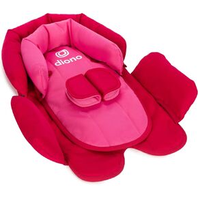 Diono Cuddle Soft 2-in-1 Head Support, Comforting Head and Body Support for Babies, Converts depending on Infants Size, Blue Razz Ice