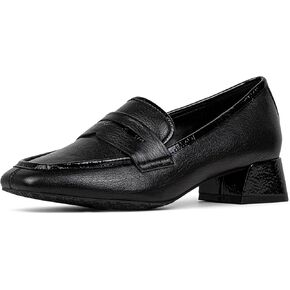 Donald Pliner Women’s Tristina Penny Loafer Heel – 1.3" Block Heel Shoes for Comfort, Slip On Women’s Heels