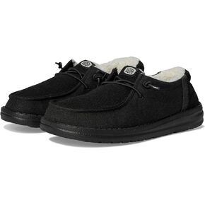 Hey Dude Kids Wendy Brushed Cozy (Little Kid/Big Kid) - Loafers for Kids - Canvas Upper - Cotton Lining