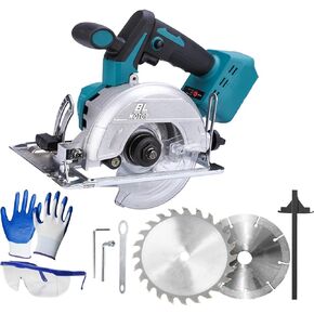 منشار دائري لاسلكي مقاس 5 بوصات، منشار دائري مدمج بمحرك بدون فرش مخصص لبطارية ماكيتا 18 فولت، أداة قطع الطاقة 6500 دورة في الدقيقة مع شفرة 2 × 5 بوصات للمعادن الرقيقة للبلاط الخشبي، عمق القطع وزاوية قابلة للتعديل in Kuwait