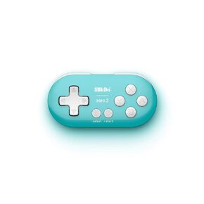 8Bitdo Zero 2 وحدة تحكم صغيرة لاسلكية تعمل بالبلوتوث، لوحة تحكم عن بعد بحجم سلسلة المفاتيح للتبديل، ويندوز PC، MacOS، Android وRaspberry Pi (إصدار تركواز) in Kuwait