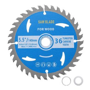 Circular Saw Blade - [5-1/2-inch x 48 Teeth x 1/2" Arbor] Circular Metal Cutting Blade for Woodworking Plastic Use, 0.09-inch Kerf