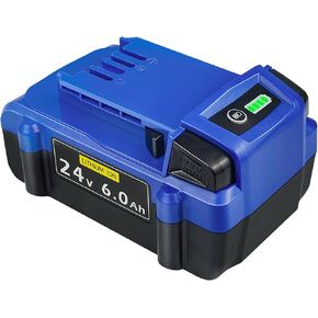 Replacement for Kobalt 24V Battery: 6.0Ah Lithium ion Compatible with 24-Volt Max Battery KB624-03 KB524-03 KB424-03 KB224-03 KB124-03 Suitable for All Kobalt 24 V Cordless Power Tool 2 Packs