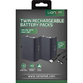 Venom Xbox One Rechargeable Battery Twin Pack: White (Xbox One)