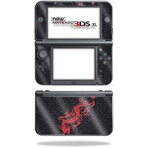 MightySkins Glossy Glitter Skin for Nintendo New 3DS XL (2015) - Red Dragon | Protective, Durable High-Gloss Glitter Finish | Easy to Apply, Remove, and Change Styles | Made in The USA