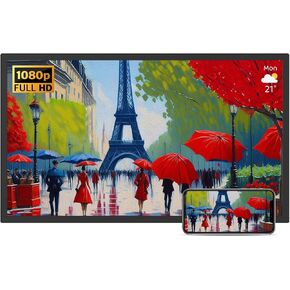 32 Inch Extra Large Digital-Picture-Frame - FHD IPS Dual-WiFi Digital Photo Frame, Remote Control, Smarthphone Synchronous Screen, Load Photo Video from Phone via APP Email, Digital Frame for Gallery