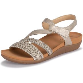 BareTraps JALEN Women's Sandals & Flip Flops Champagne Size 9 W (BT27975)