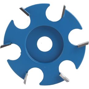 BORDSTRACT 16mm / 0.6in 6 Teeth Wood Milling Cutter，Six Teeth Power Carbon Steel Carving Disc Woodworking Angle Grinder Slotting Tool Planing Tool