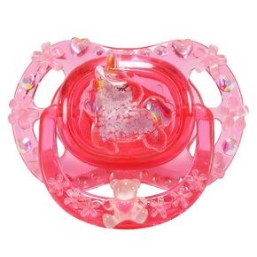 CutiePlusU Adult Sized Pacifier Dummy for Adult DIY Handmade-Small Whale Crystal Blue
