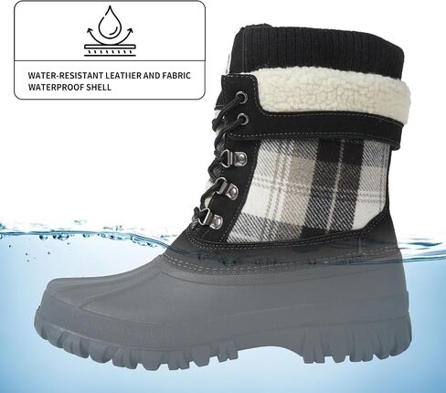 Womens Winter Snow Boots Waterproof Insulated Shell Duck Boots For Women Warm Boots Cold Weather in Saudi Arabia