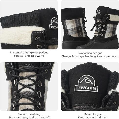 Womens Winter Snow Boots Waterproof Insulated Shell Duck Boots For Women Warm Boots Cold Weather in Saudi Arabia