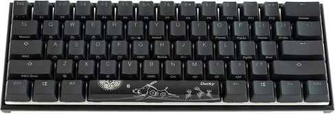 لوحة مفاتيح ميكانيكية Ducky Mecha Mini 60%: Cherry MX Red، أغطية مفاتيح PBT Doubleshot عالية الكثافة، الولايات المتحدة، أسود in Kuwait