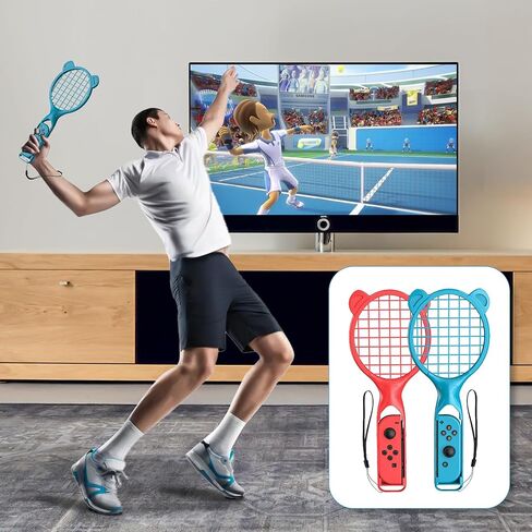 Switch Sports Accessories Bundle, 18 in 1 Sports Accessories Kit for Nintendo Switch/Switch OLED, Family Accessories Bundle Kit for Switch Sports Games with Golf Clubs, Tennis Rackets, Swords in Saudi Arabia