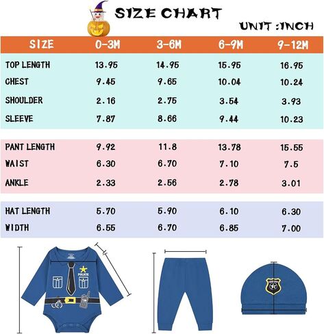 ABeCue Baby Boys' Cosplay Outfit Infant Cotton Halloween Novelty Costume 0-12 Months in Saudi Arabia