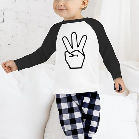 سم C & M WODRO طفل رضيع عيد ميلاد الزي 2nd 3rd 4th 5th عيد ميلاد تي شيرت طويل الأكمام منقوشة السراويل الخريف الشتاء الملابس in Kuwait