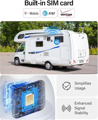 4G LTE Cellular Security Camera, No WiFi Needed Security Solar Cameras Wireless Outdoor with SIM Card, 2K HD Video, 360° View, Color Night Vision, PIR Motion in Kuwait