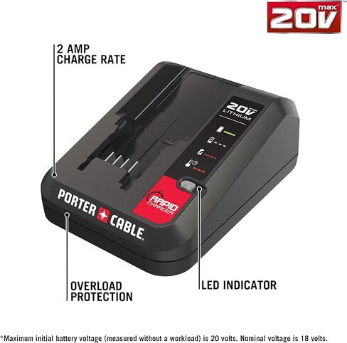PORTER-CABLE PCC692L 20V MAX شاحن ليثيوم أيون in Kuwait