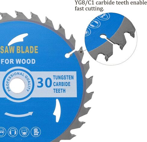 Circular Saw Blade - [5-1/2-inch x 48 Teeth x 1/2" Arbor] Circular Metal Cutting Blade for Woodworking Plastic Use, 0.09-inch Kerf in Saudi Arabia
