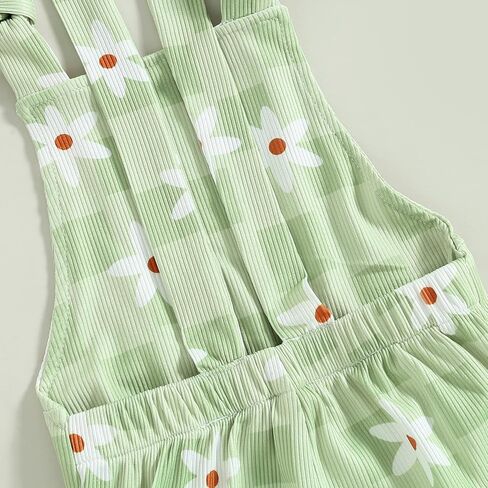 Emmababy Cow Print Baby Girl Bell Bottom Romper Toddler Floral Overalls Sleeveless Flare Jumpsuit Summer Clothes Western in Saudi Arabia