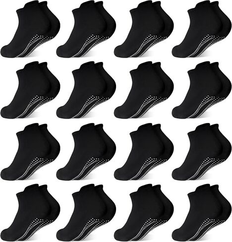 ELUTONG 16 Pairs Toddler Grip Socks for Boys Girls Non Slip Ankle Grippy Socks for Baby Infant Kids Aged 1-7T in Saudi Arabia