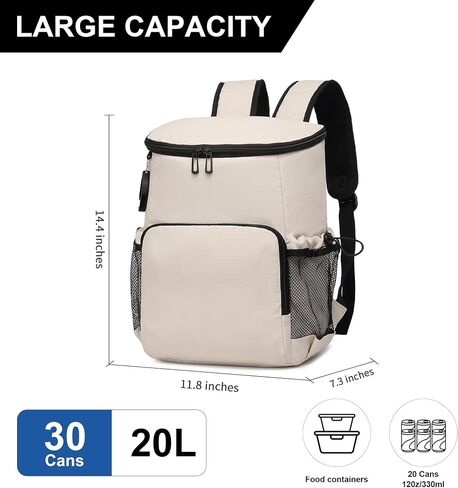 Backpack Cooler for Men and Women Cooler Backpack Insulated Waterproof Soft Lightweight Cooler Bag Leakproof 30 Cans Travel Camping Picnic Beach in Saudi Arabia