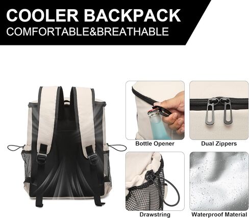 Backpack Cooler for Men and Women Cooler Backpack Insulated Waterproof Soft Lightweight Cooler Bag Leakproof 30 Cans Travel Camping Picnic Beach in Saudi Arabia
