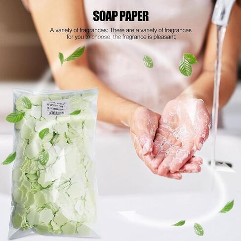 1000 Sheets Colorful Portable Disposable Paper Soap Portable Travel Hiking Washing Hand Bath Toiletry Paper Soap Sheets Portable Gentle Soap Papers for Soap Fragrance Hand Wash in Saudi Arabia