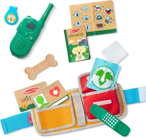 Melissa & Doug Let's Explore Binoculars & Compass Toy Play Set | Kids Outdoor Activity Set | Toy Binoculars | Camping Play Sets for Kids | Kids Binoculars | Gifts Boys & Girls Ages 3+ in Saudi Arabia