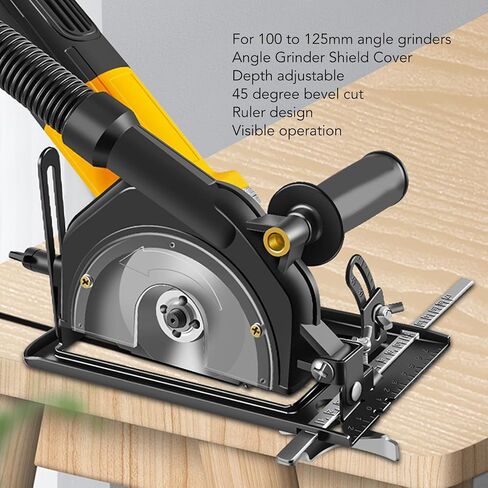 Angle Grinder Protective Cover, Adjustable Angle Grinder Stand Cutting Bracket Guard Protector for 100 to 125mm Angle Mill (Set 3) in Saudi Arabia