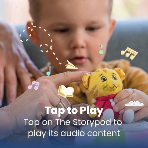 Storypod نظام تشغيل الصوت التعليمي الأول | حزمة دانيال تايجر كرافتي | لعبة تعليمية تفاعلية وراوي القصص | الأطفال الصغار، مرحلة ما قبل المدرسة، الأطفال الصغار | بنين وبنات in Kuwait