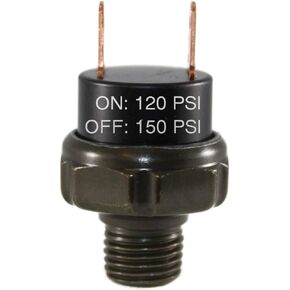 90-120 PSI Air Pressure Switch Tank Mount Type Thread 1/4" NPT 12V/24V for Train/Air Horn 1/4inch
