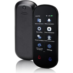 NINGKPOW Language Translator Device,138 Languages Supported,Portable Two-Way Real-Time Translator,Device for Voice/Text/Offline/Photo Translation with 3" HD Inch Touch Screen for Travel Business